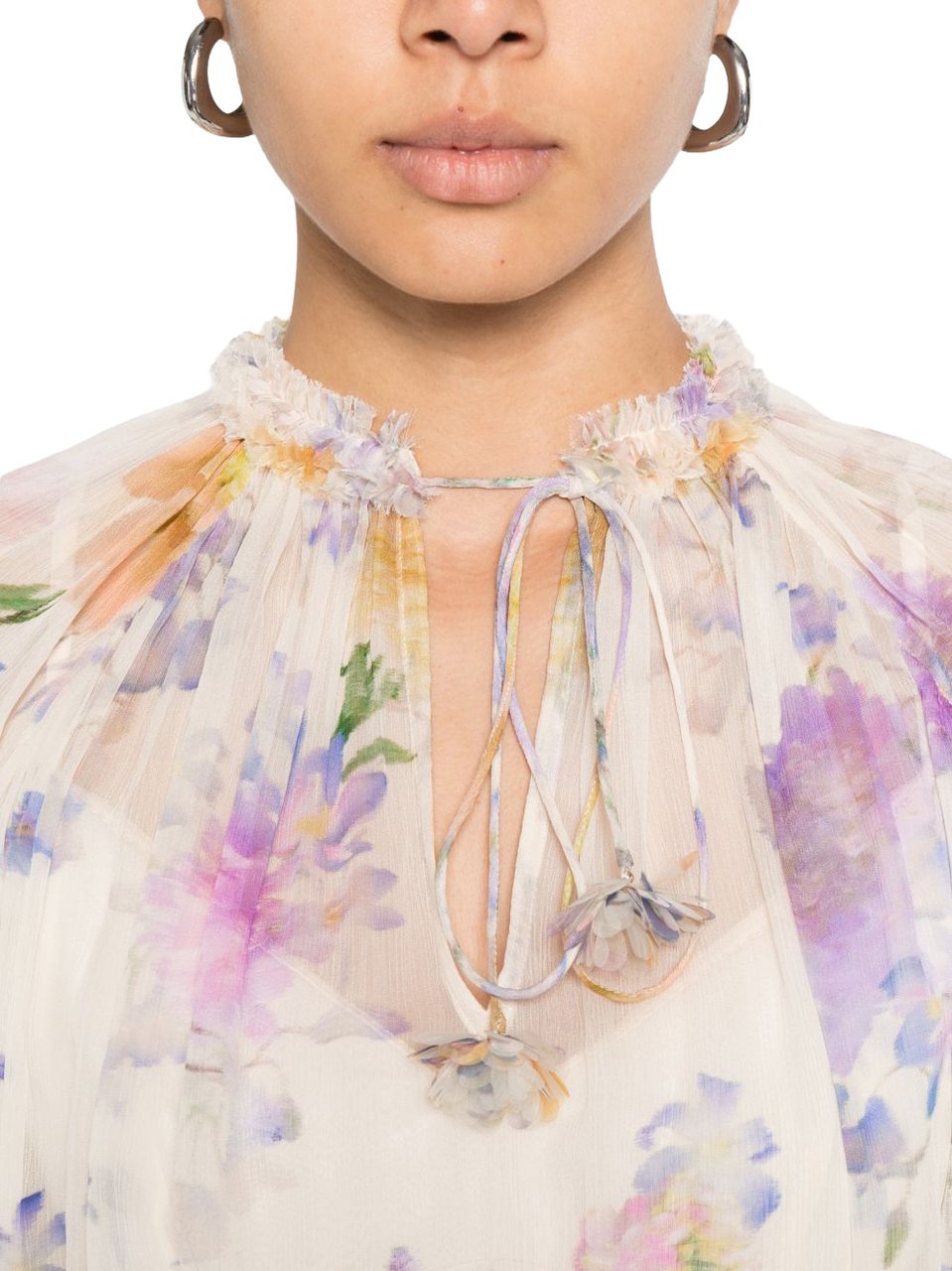Zimmermann Shirts Beige Wit