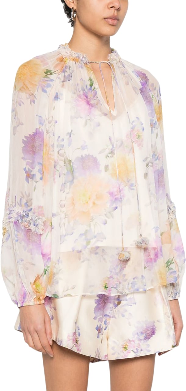 Zimmermann Shirts Beige Wit