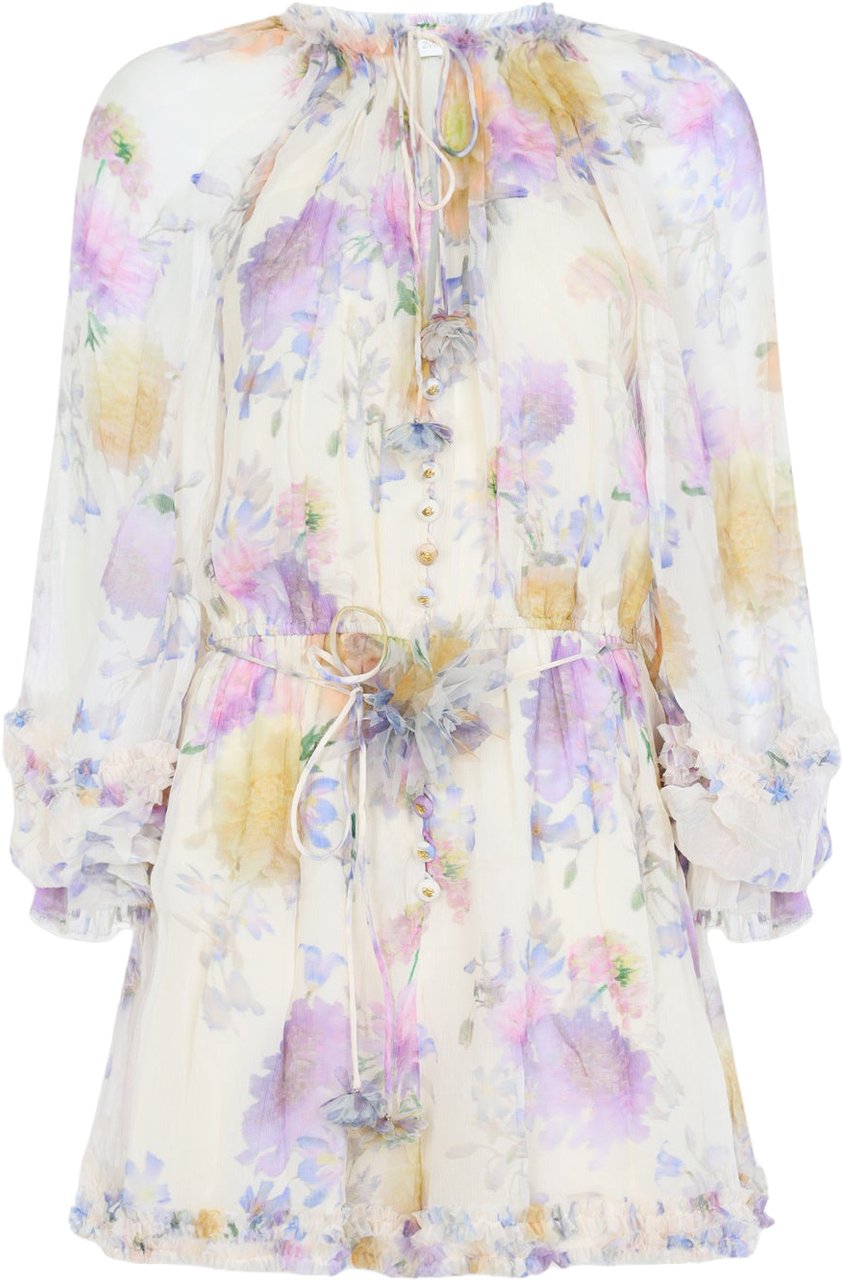 Zimmermann Zimmermann Luna Ruffle Playsuit Divers