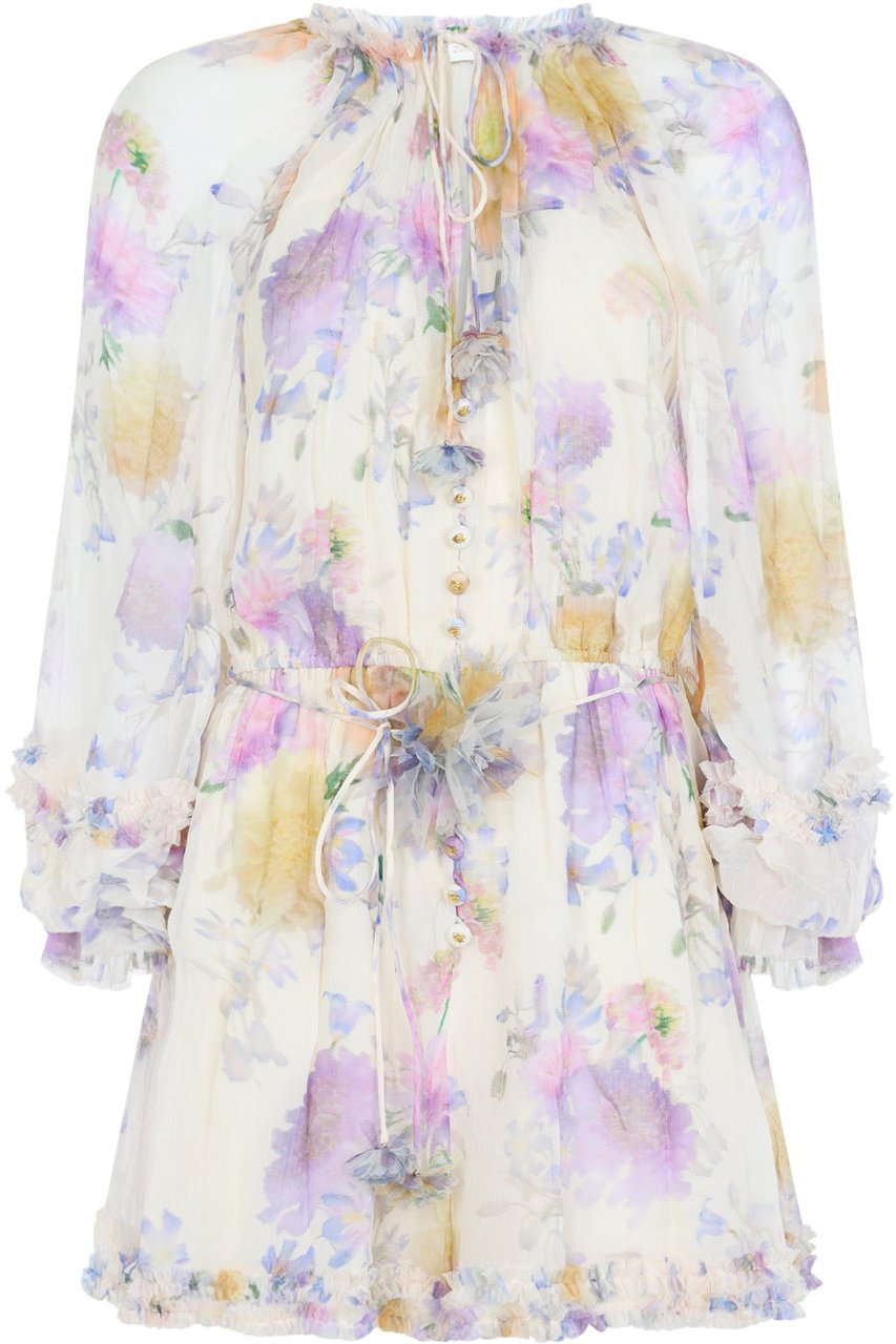 Zimmermann Zimmermann Luna Ruffle Playsuit Divers