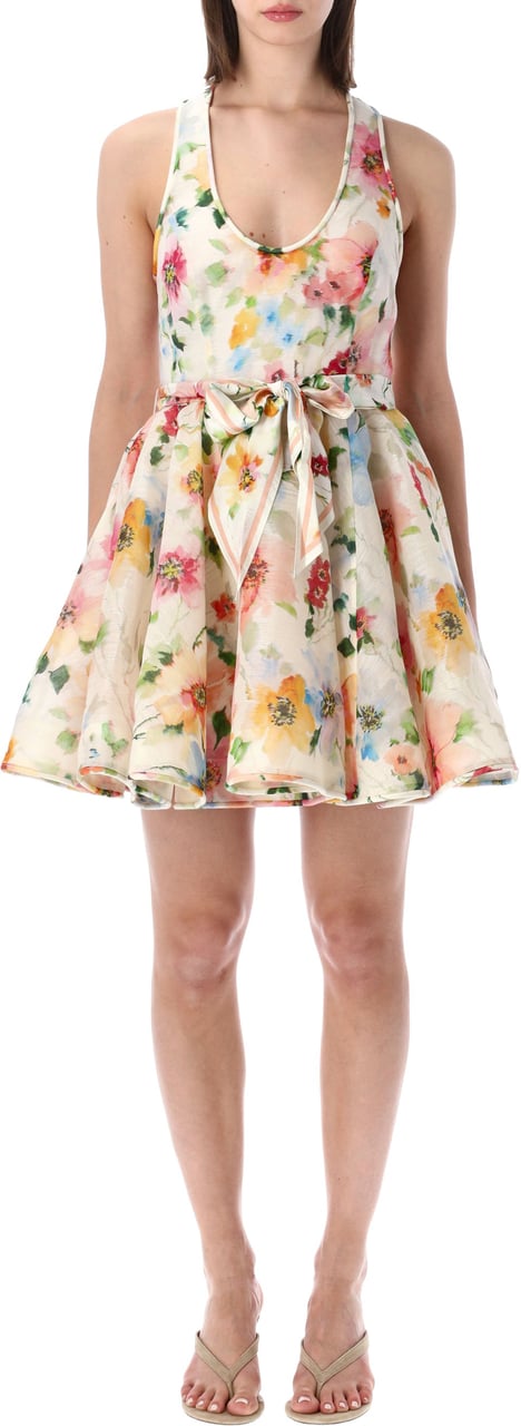 Zimmermann Racer Mini Dress Neo Poppy Divers
