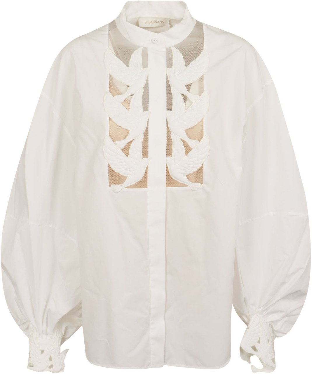 Zimmermann ZIMMERMANN Luna Applique Blouse Wit