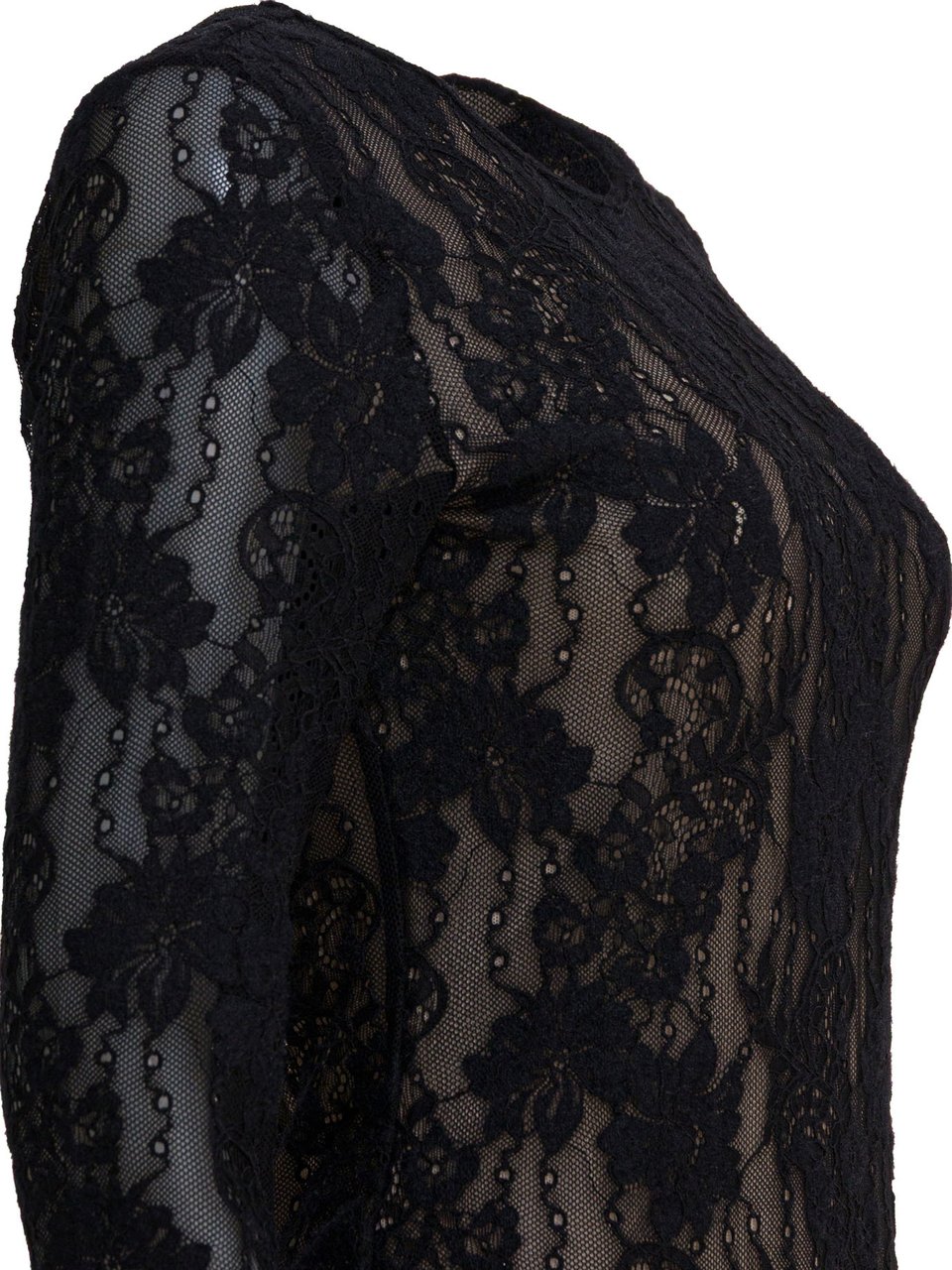 Zimmermann Perforated lace bodysuit Zwart