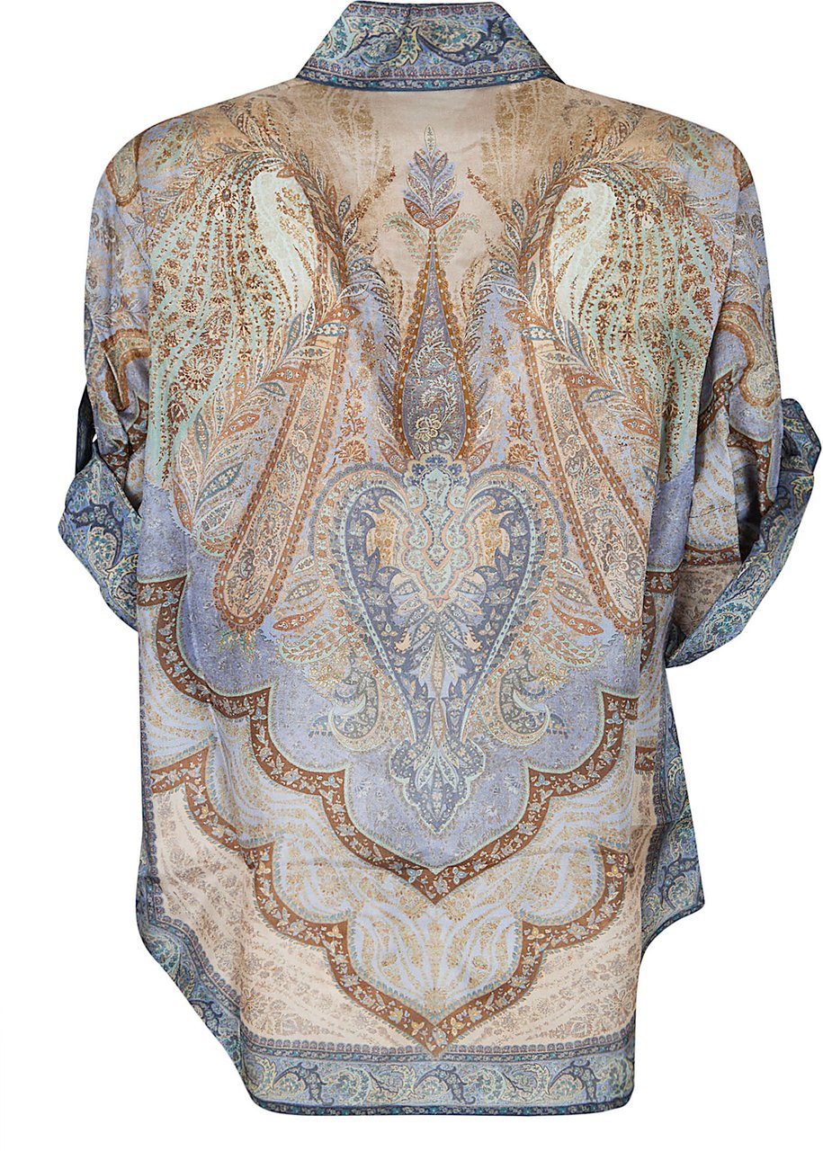 Zimmermann ZIMMERMANN Wanderlust Short Sleeve Shirt Divers