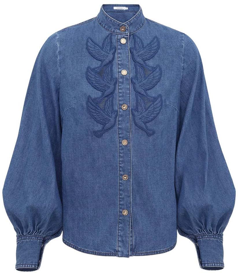 Zimmermann Shirts Blu Blauw