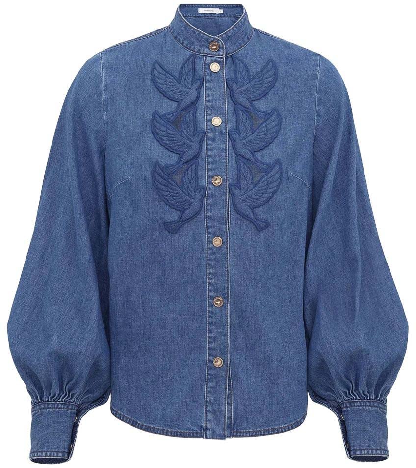 Zimmermann Shirts Blu Blauw
