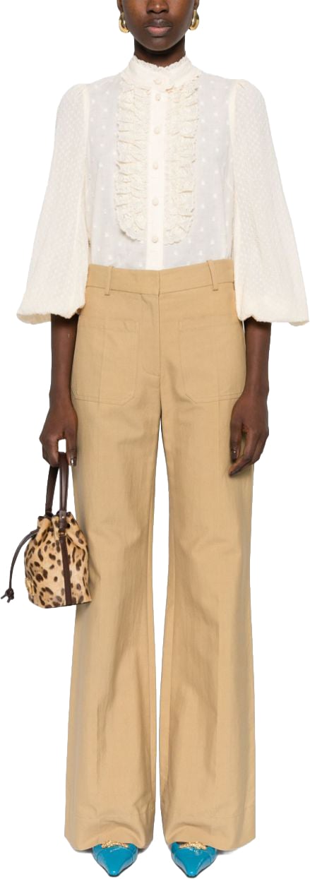 Zimmermann Shirts Beige Wit