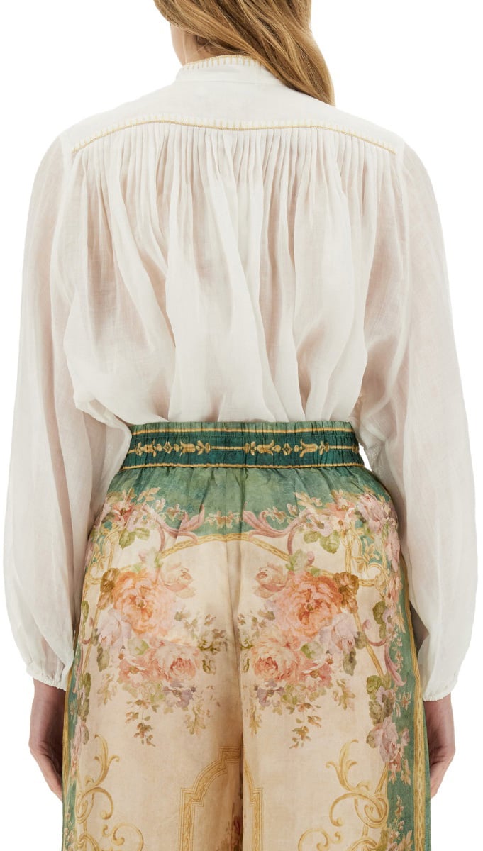 Zimmermann "Junie Billow" Shirt Neutraal