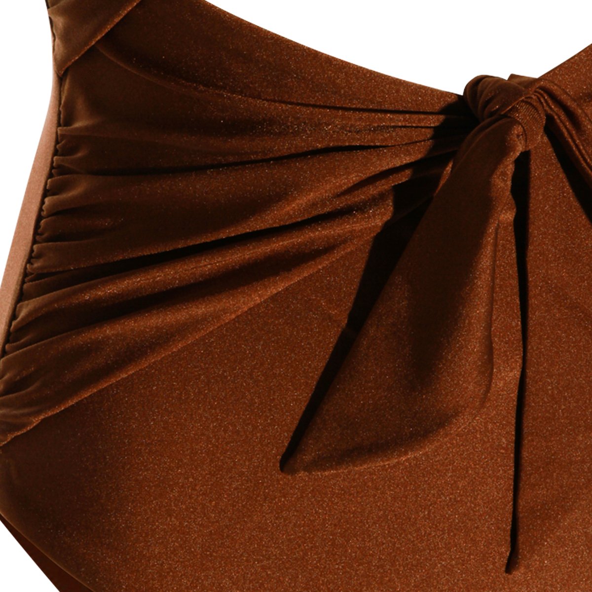 Zimmermann Brown Elasticated Fit Swimsuit Rood