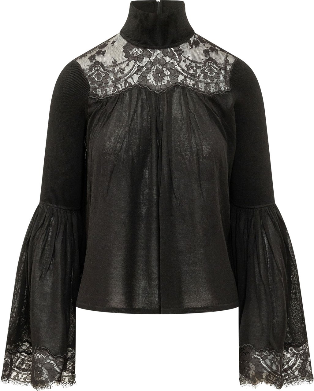 Zimmermann LACE BLOUSE Zwart