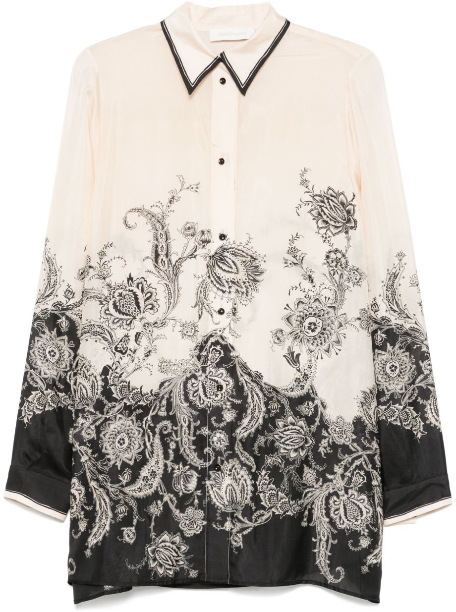 Zimmermann Shirts Crema Wit