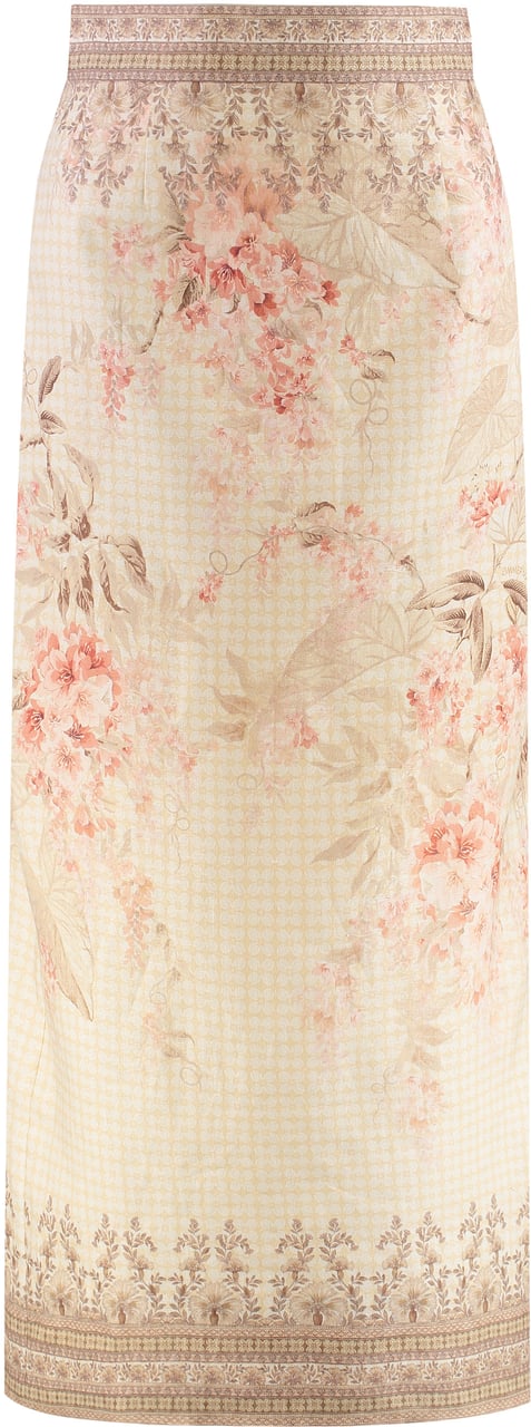 Zimmermann Linen skirt Roze