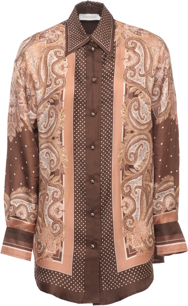 Zimmermann Shirts Brown Bruin