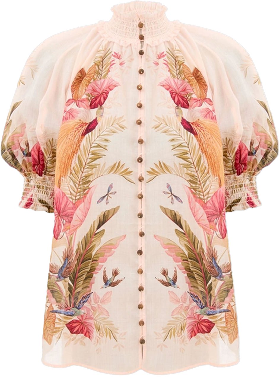 Zimmermann Ascension Billow Off White Dessin Wit