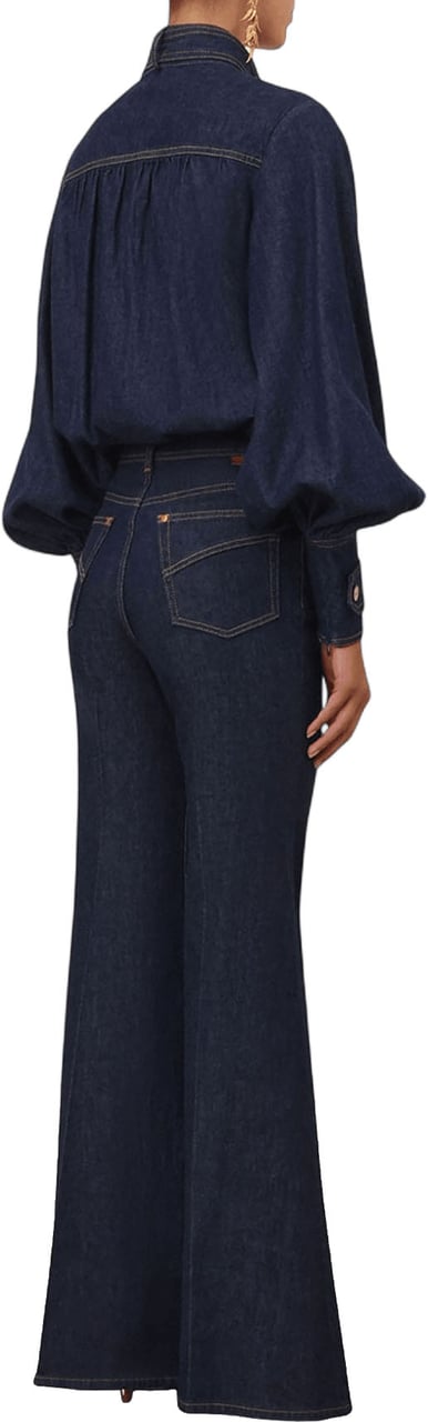 Zimmermann DENIM FLARE JEANS Navy