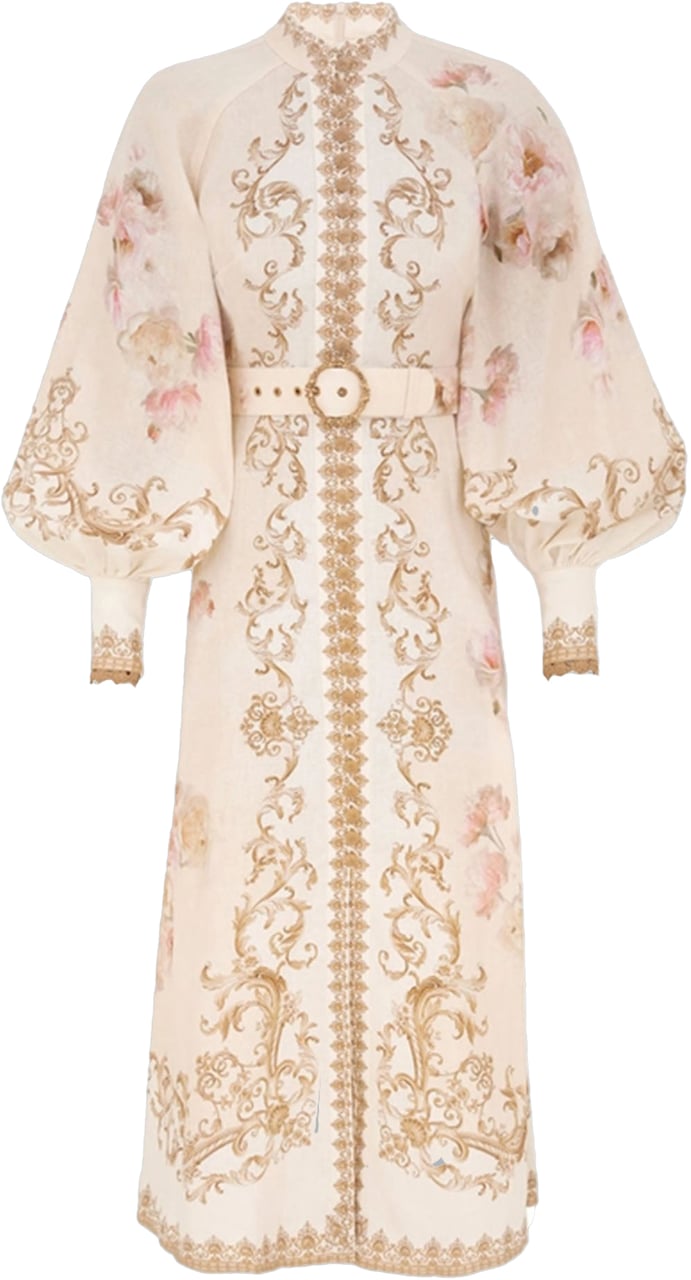 Zimmermann HYPNOTISCHE MIDI-JURK MET KNOPEN Wit