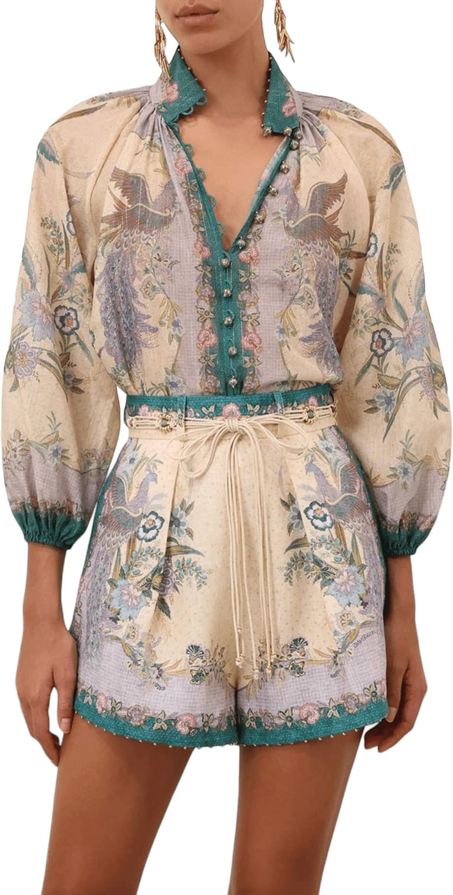 Zimmermann INDRA BILLOW BLOUSE Wit