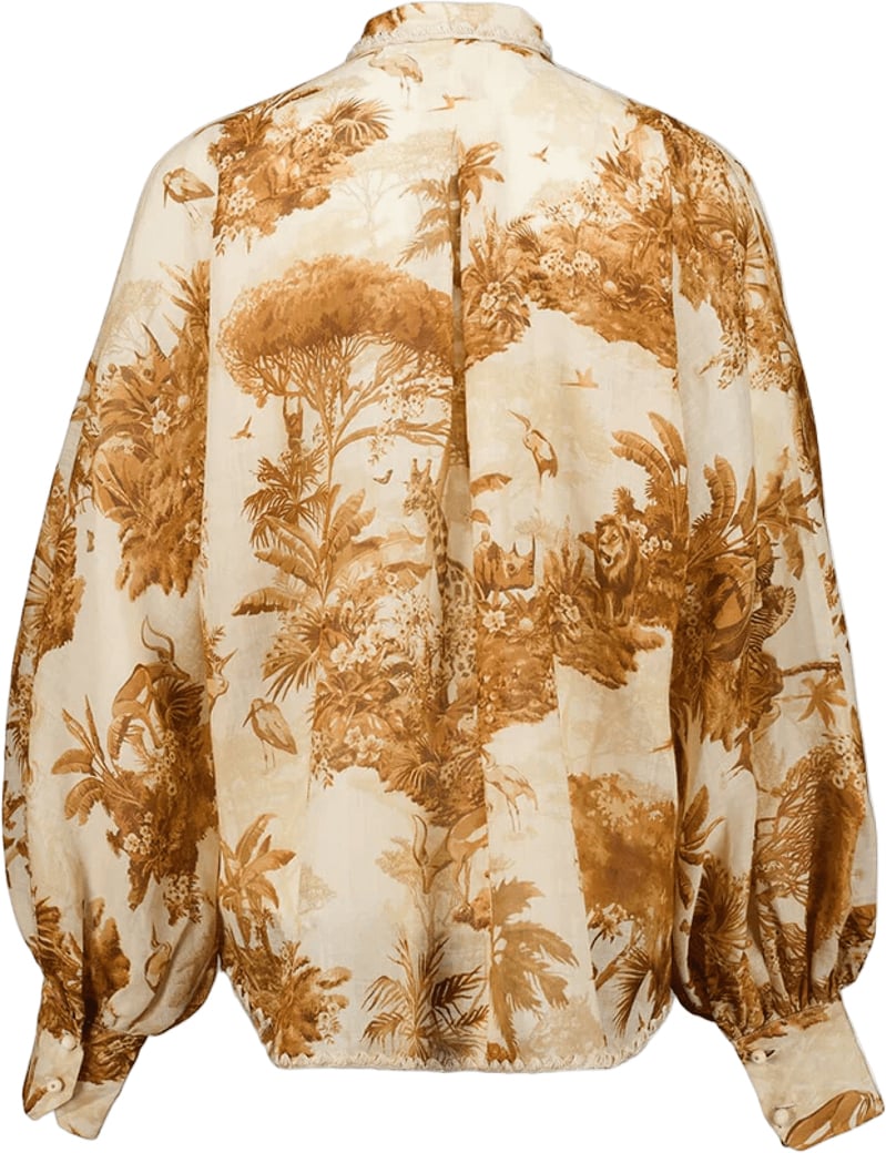 Zimmermann INDRA SAFARI STRIKBLOUSE Beige