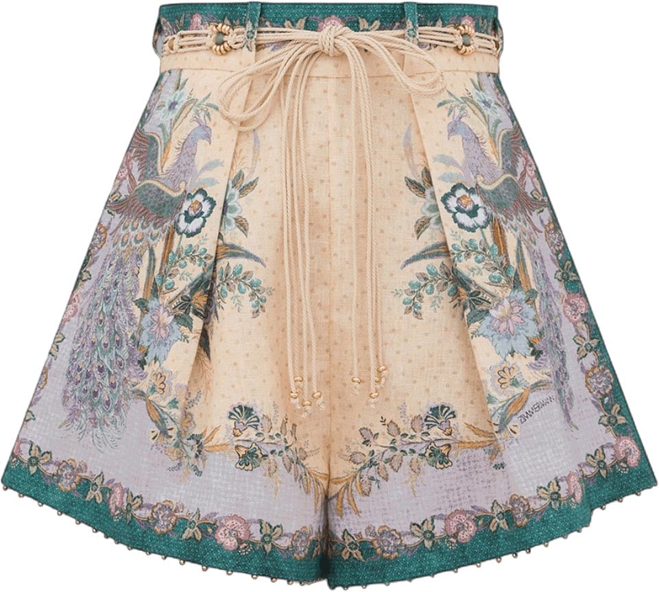 Zimmermann INDRA TUCK SHORTS Wit