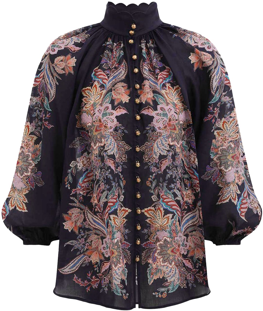 Zimmermann Rhiannon Billow Navy Dessin Blauw