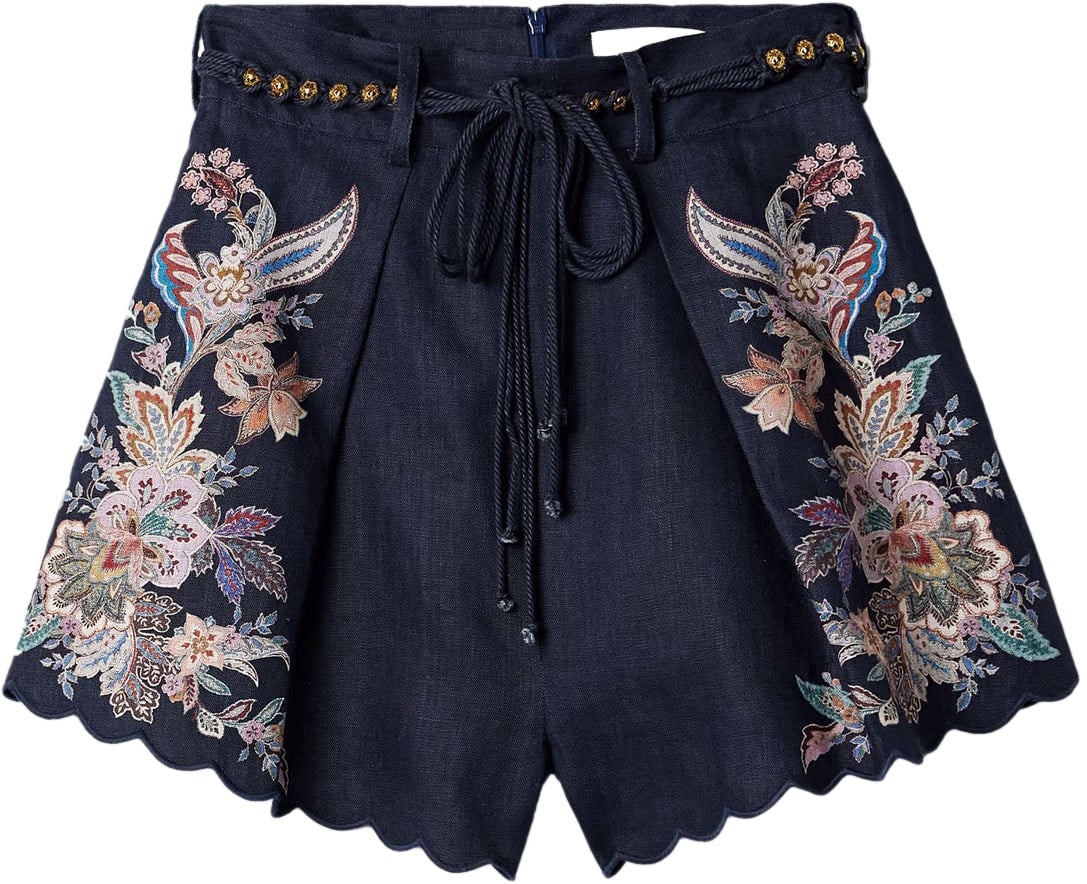 Zimmermann Rhiannon Tuck Navy Dessin Blauw