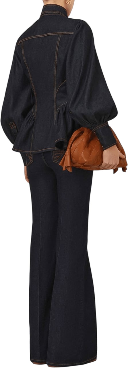 Zimmermann DENIM FITTED SHIRT Navy