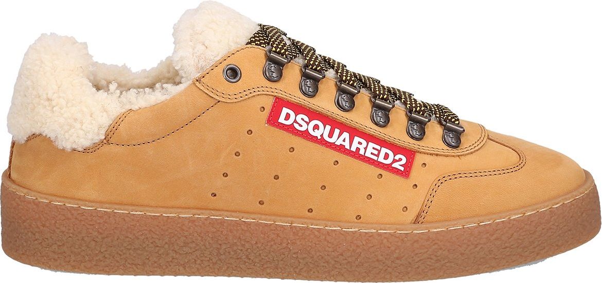 Dsquared2 Men Low-Top Sneakers TED Nubuck - Modena Beige