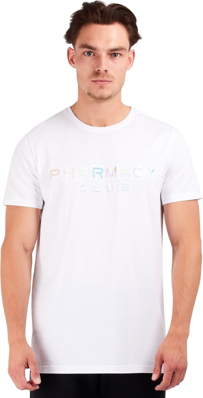 Pharmacy Club Hologram logo t-shirt Wit
