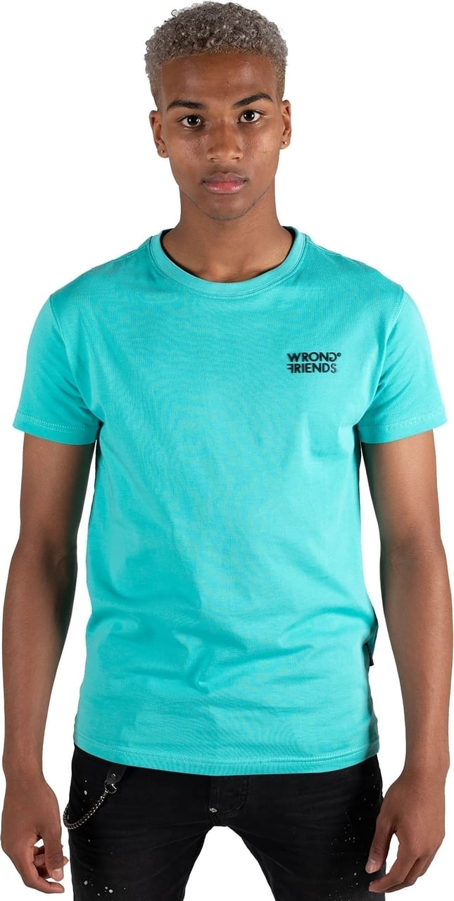 Wrong Friends Verona T-shirt Turquoise Groen