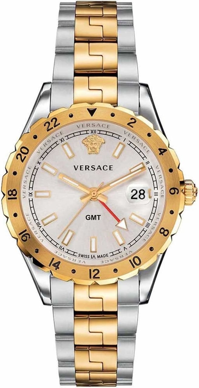 Versace V11030015 Hellenyium GMT heren horloge Zilver