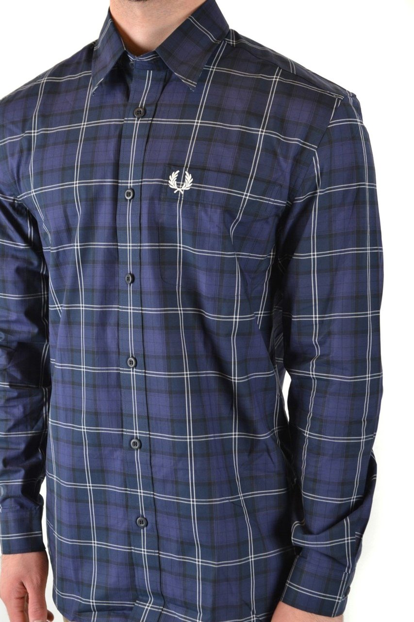 Fred Perry Shirts Blue Blauw