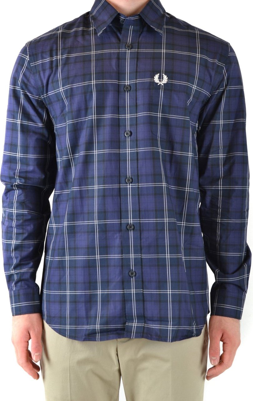 Fred Perry Shirts Blue Blauw