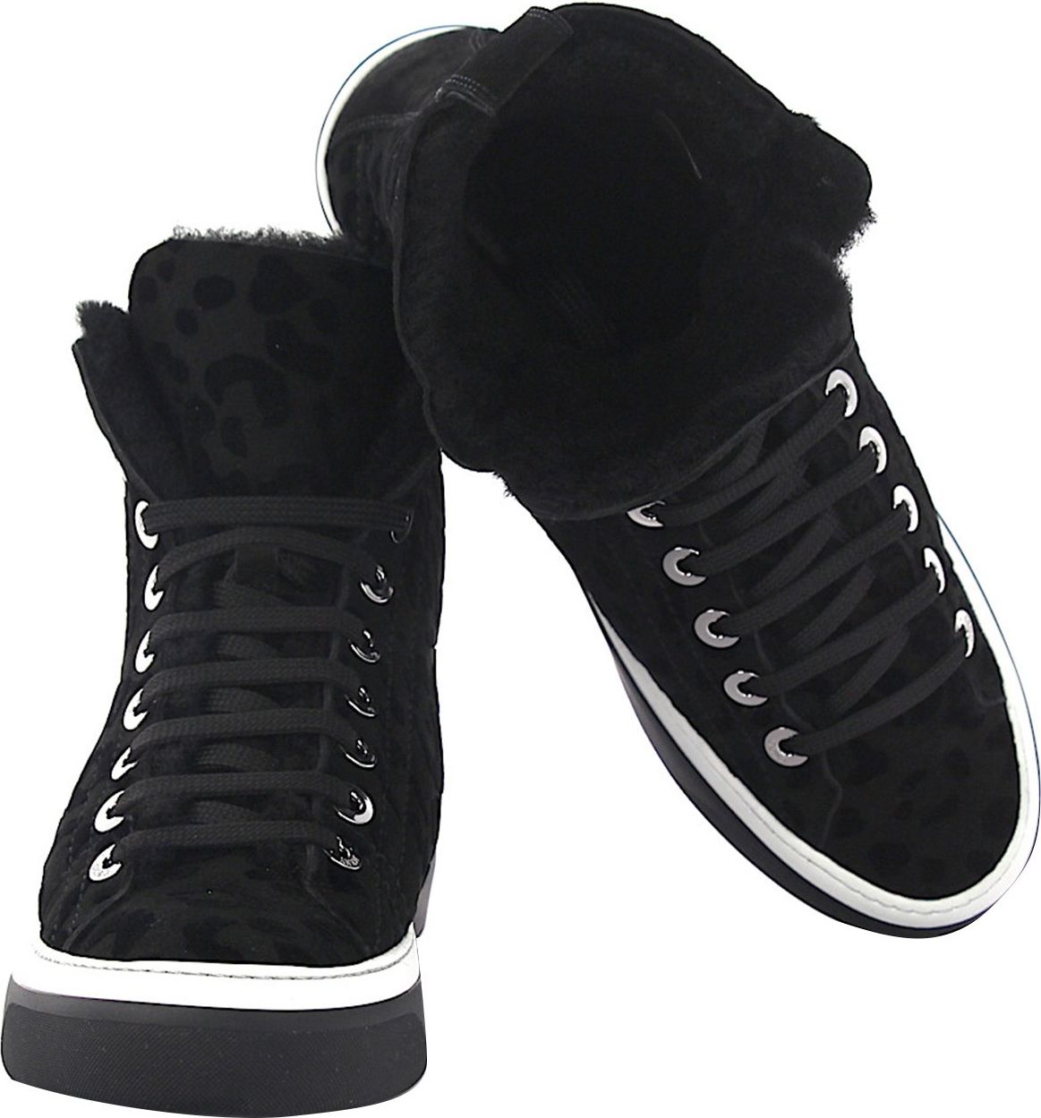 Jimmy Choo Men Sneakers Black BORIS - Seals Zwart