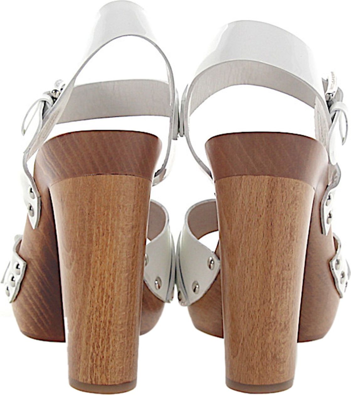 Dolce & Gabbana Women Platform Sandals Rivets White - VILLACH Wit
