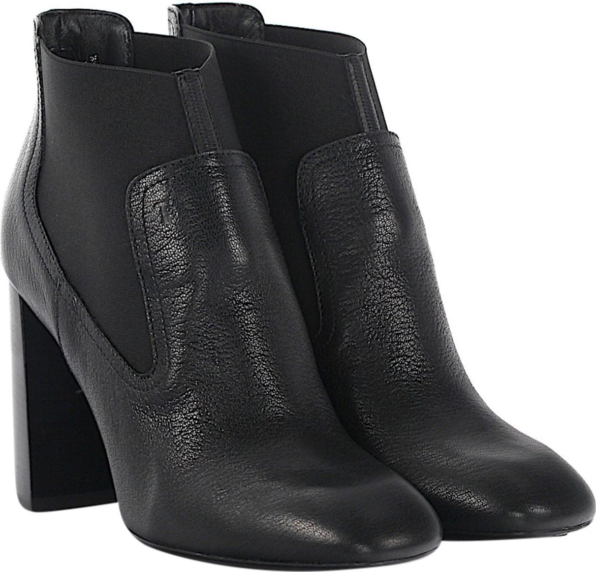 Tod's Women Boots T Leather Black - Uhura Zwart