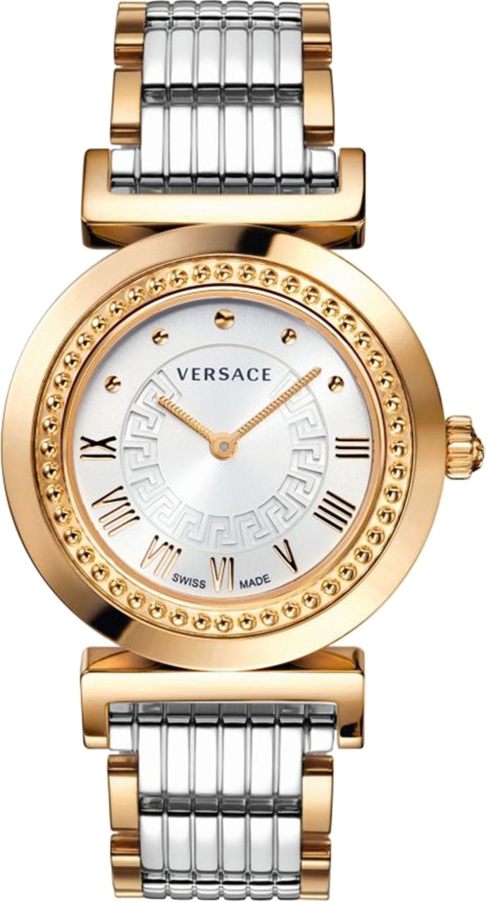 Versace P5Q80D499S089 Vanity dames horloge 35 mm Wit