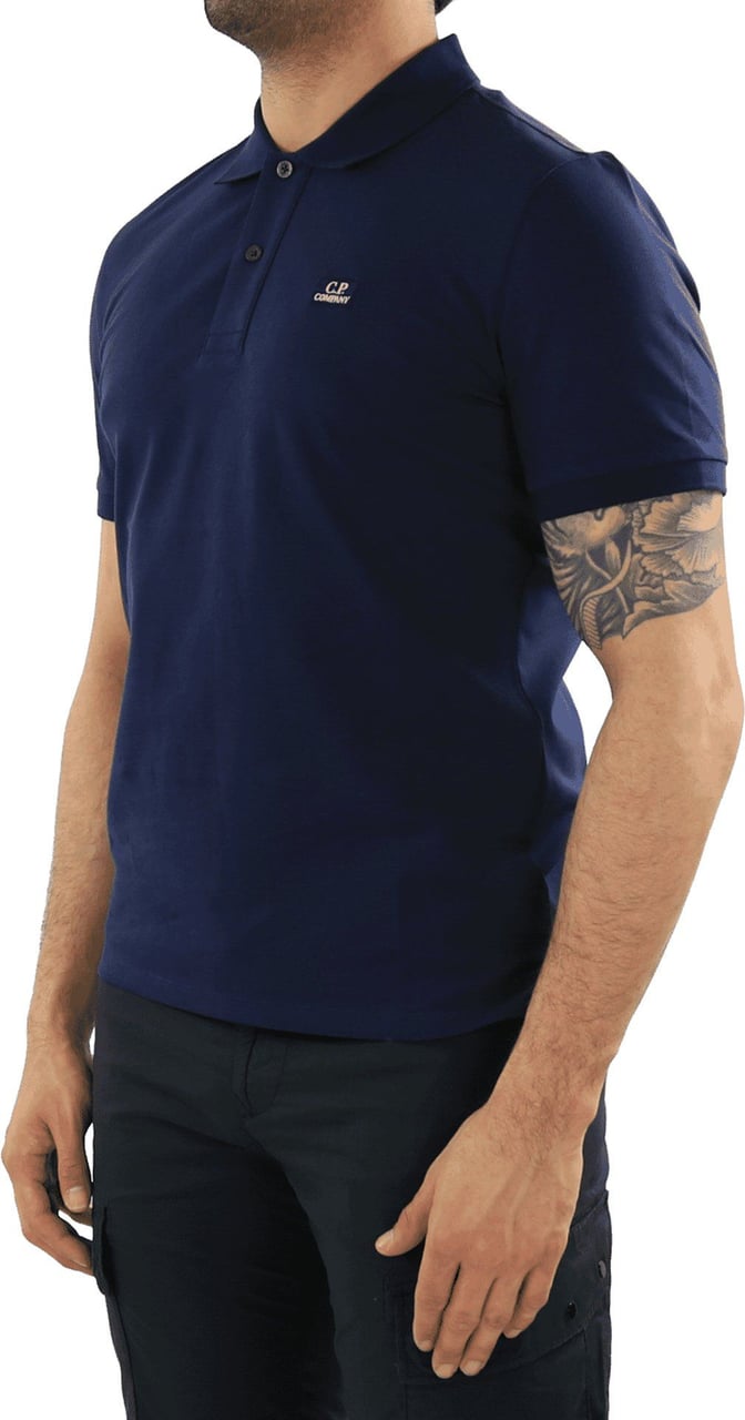 CP Company Polo - Short Sleeve Blauw