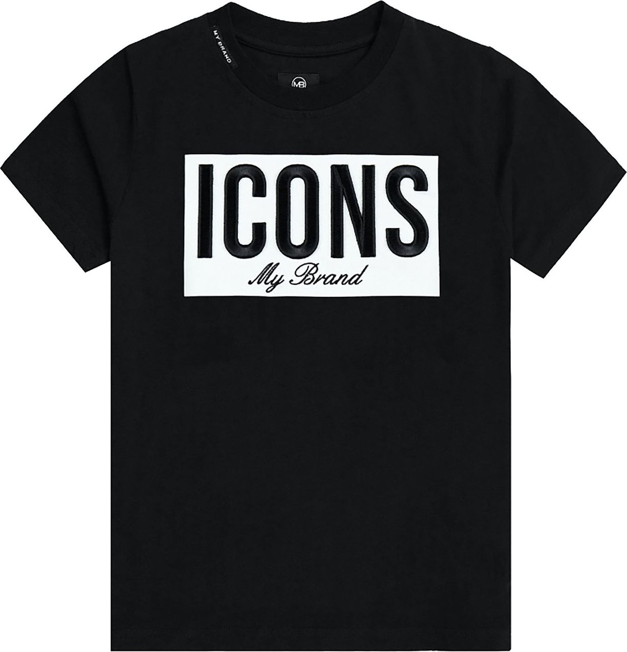 My Brand Icons Frame T-Shirt Black Zwart