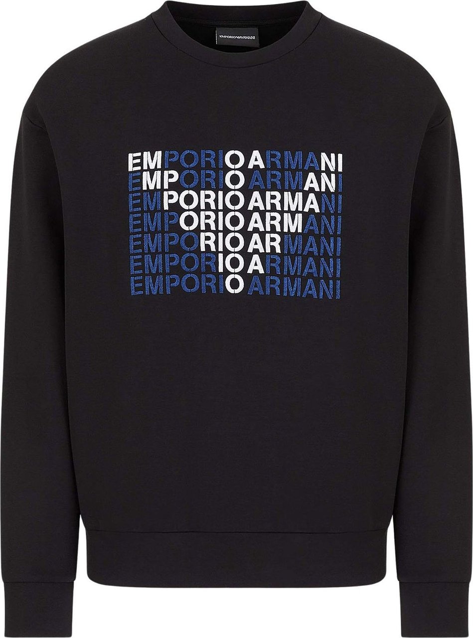 Emporio Armani Eagle Sweater Zwart Zwart