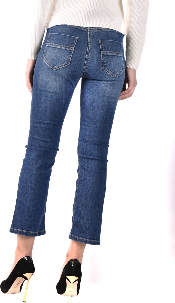 Mode Spijkerbroeken Tube jeans Elisabetta Franchi Tube jeans blauw casual uitstraling 