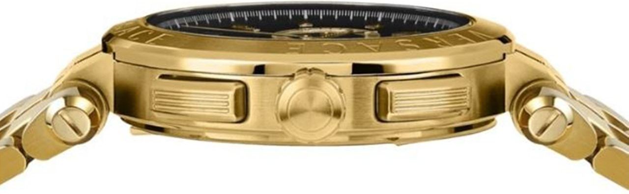 Versace VE1D01721 Aion heren horloge chronograaf 45 mm Zwart