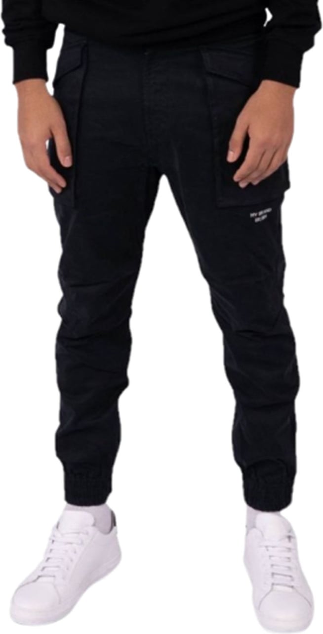 My Brand Dunder Bold Pocket Cargo Pants Jet Black Zwart
