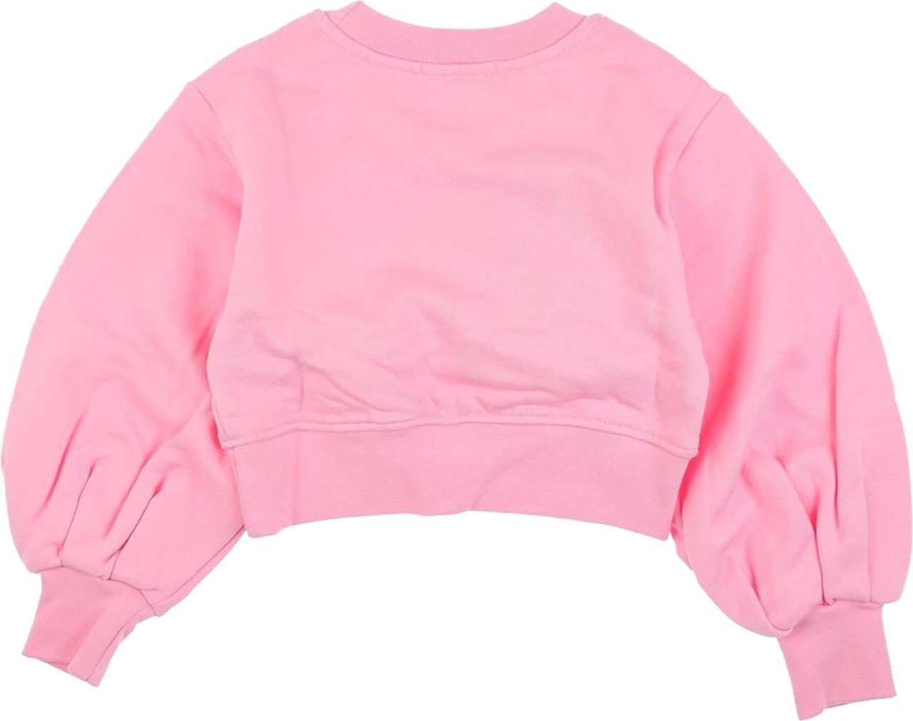 MSGM Cropped Sweatshirt Girl Pink Roze