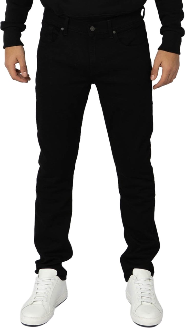 7 For All Mankind Slimmy Tapered Luxe Performance Eco Rinse Black Jeans Zwart