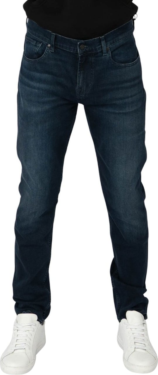 7 For All Mankind Slimmy Tapered Luxe Performance Eco Dark Blue Jeans Blauw