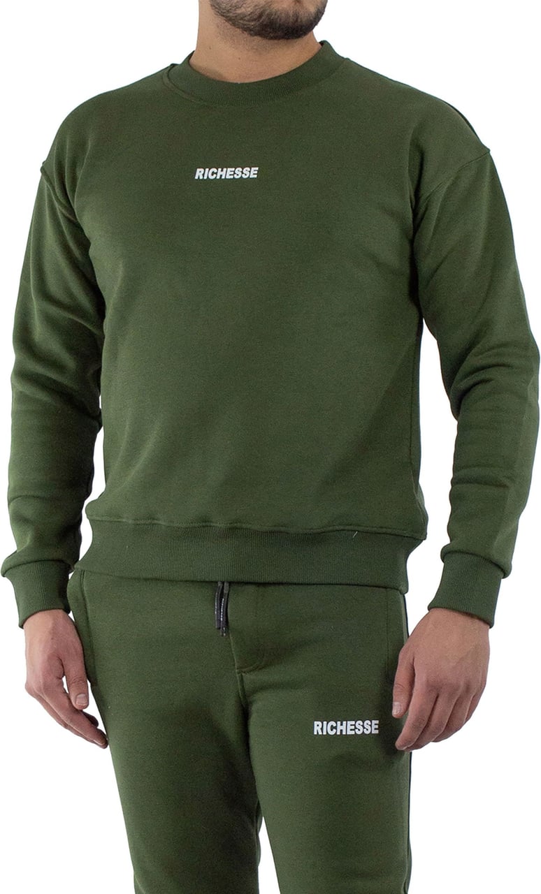 Richesse Perception Sweater Khaki Groen