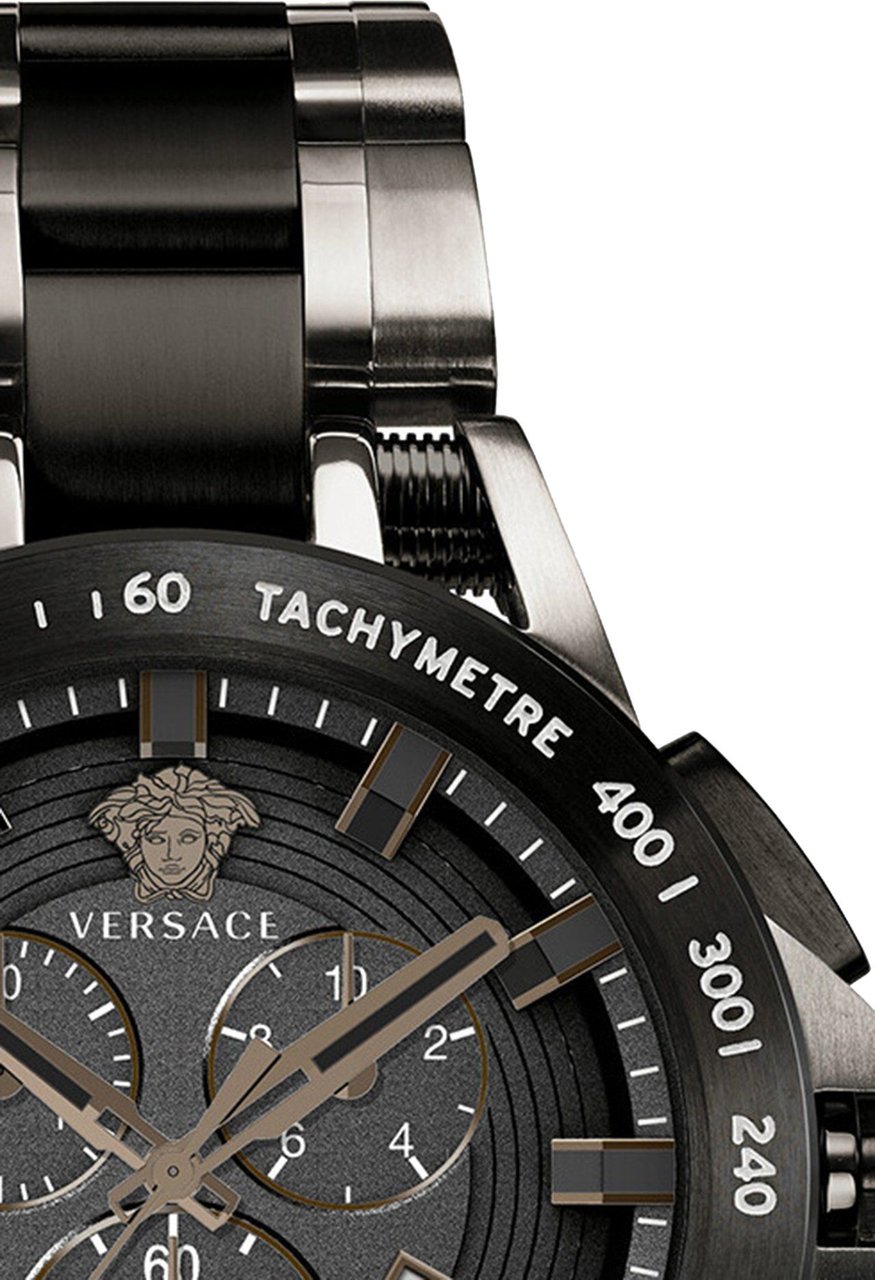 Versace VE3E00921 Sport Tech heren horloge 45 mm Zwart