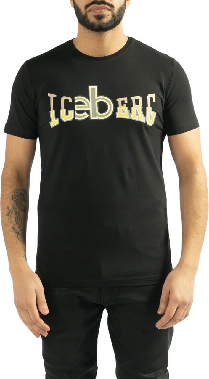Iceberg T-shirt Jersey Zwart