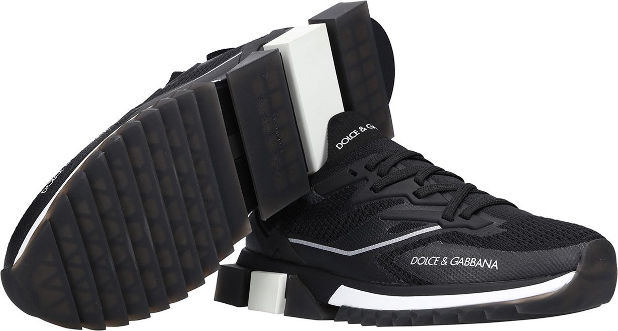 Dolce & Gabbana Low-top Sneakers Sorrento Polyamide Stream Zwart