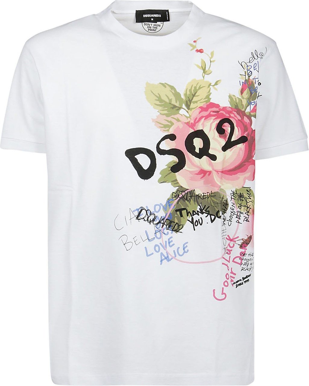 Dsquared2 Gr Brunch V Dan T-shirt White Wit